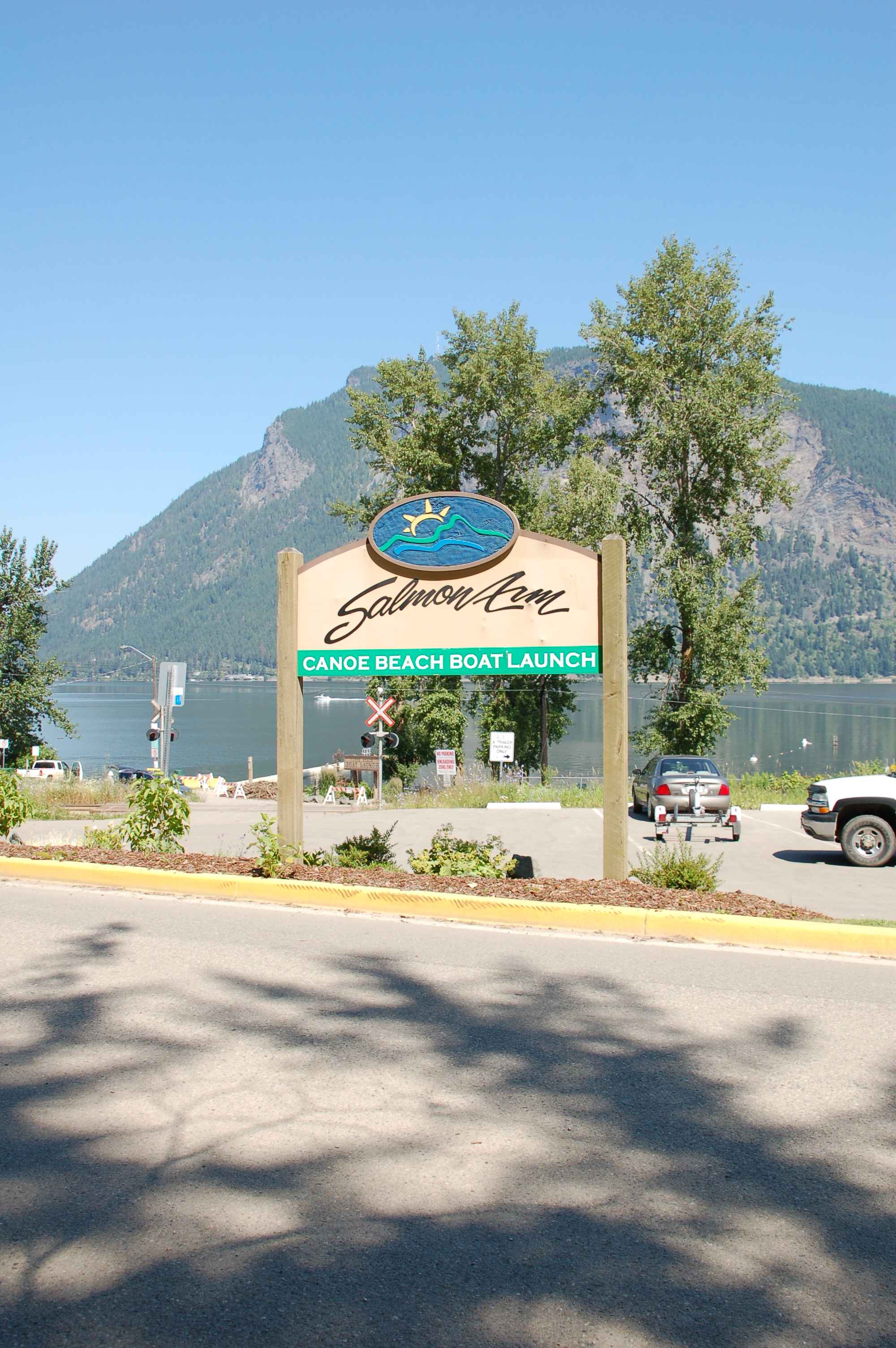 Canoe Beach sign